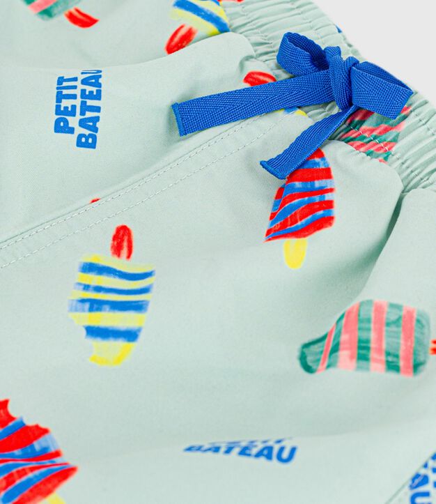 Babies' ice-cream print swim shorts blue/multicolor