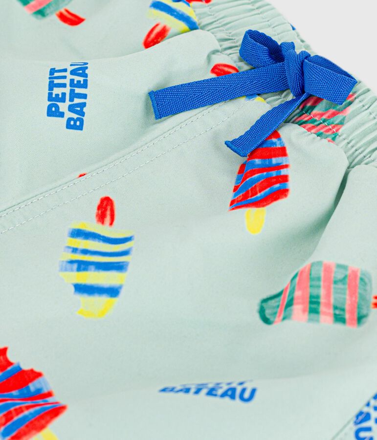 Babies' ice-cream print swim shorts blue/multicolor
