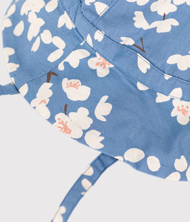 Baby Girls' Floral Poplin Bucket Hat blue/multicolor