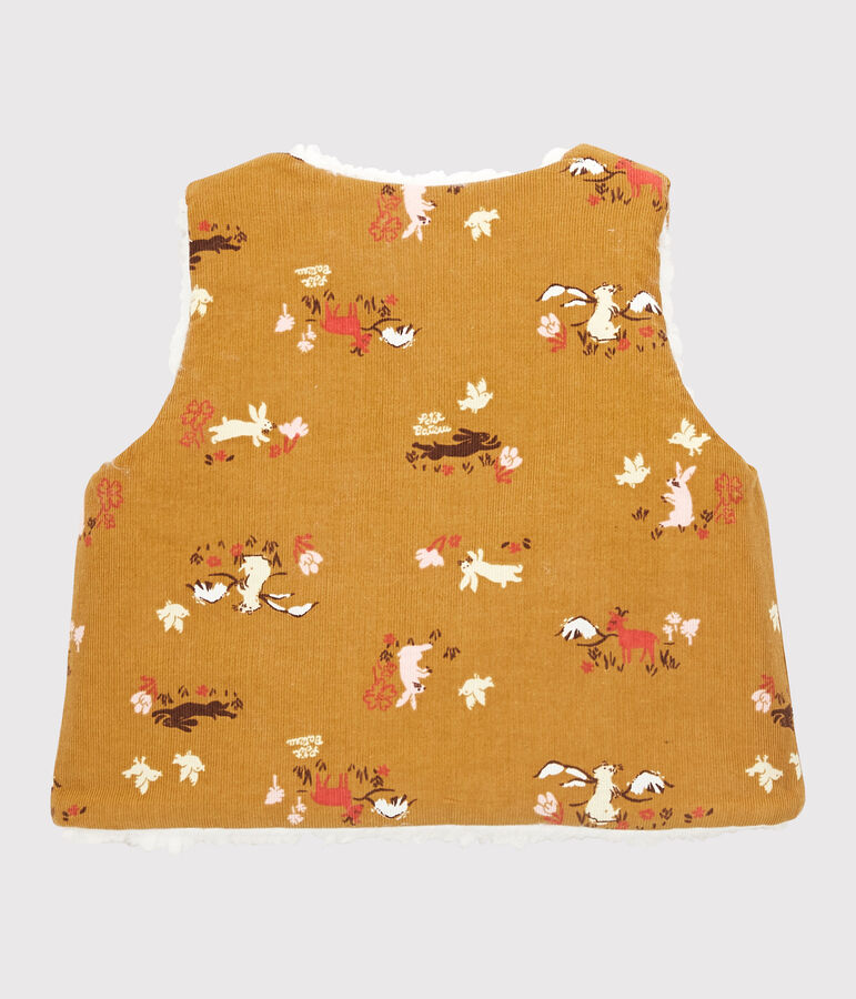 Babies' Reversible Gilet yellow/multicolor