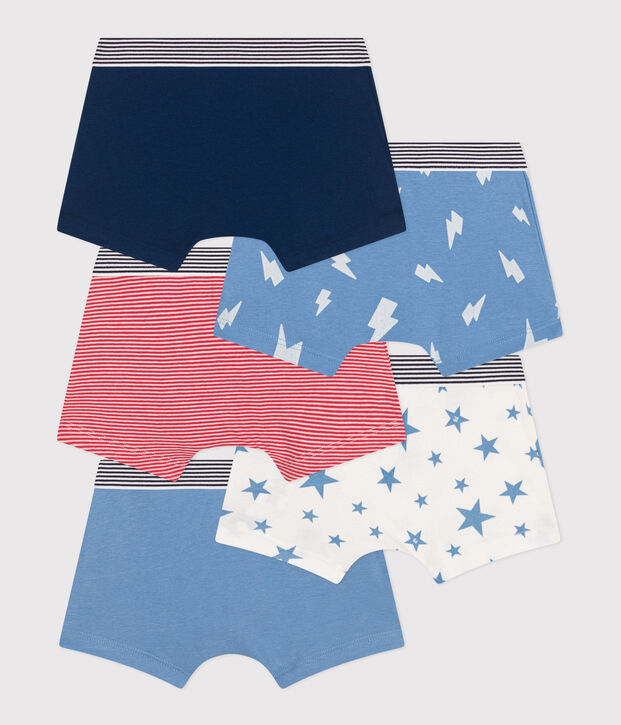 Children's printed cotton boxers - 5-Pack multicolor