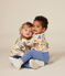 Babies' fleece sweatshirt AVALANCHE white/MULTICO