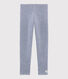 Children's Pinstriped Leggings in Wool and Cotton