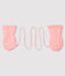 Baby's unisex fleece-lined mittens MINOIS pink