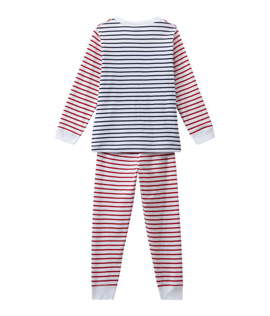 Boy's striped pyjamas ECUME white/MULTICO white