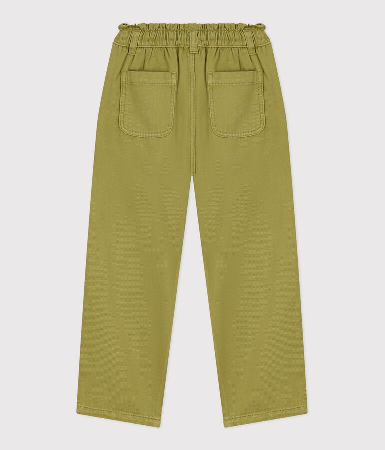 Children's cotton trousers green