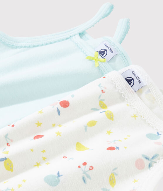 Girls' Fruit Print Organic Cotton Strappy Tops - 2-Pack variante 1