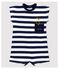 Baby Boys' Stripy Jersey Playsuit SMOKING blue/MARSHMALLOW white