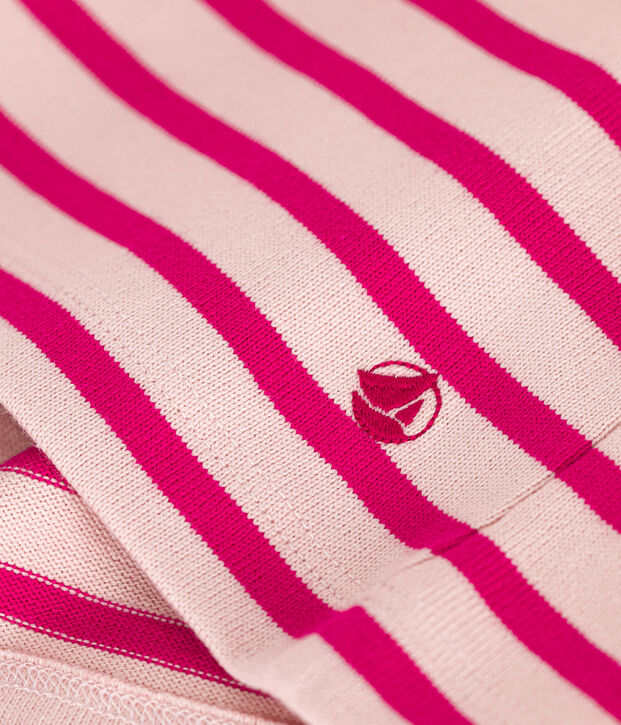 Women's Buttoned Cotton Breton Top pink/pink