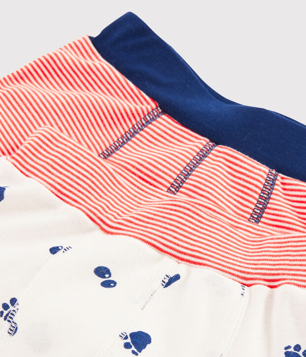 Boys' Yeti Footprint Boxer Shorts - 2-Piece Set multicolor