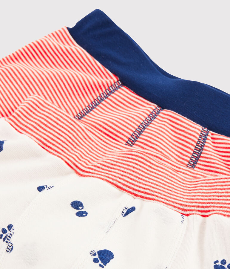 Boys' Yeti Footprint Boxer Shorts - 2-Piece Set multicolor