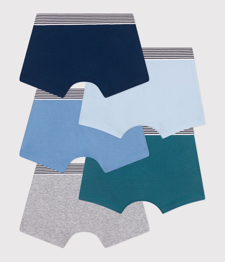 Children's plain cotton boxers - 5-pack variante 1