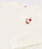Girls' or Women's Velour Pyjamas MARSHMALLOW white/BRUME