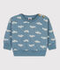 Babies' Bird Patterned Cotton Sweatshirt