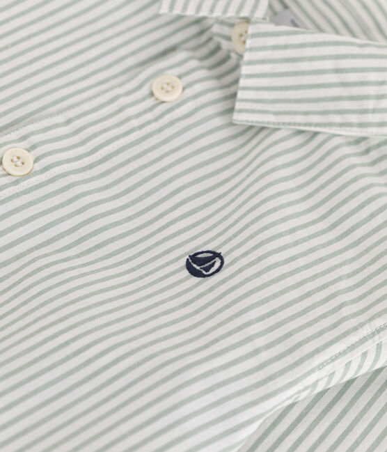 Children's long-sleeved stripy cotton shirt PAUL /ECUME