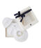 Unisex baby's gift set in 1 x 1 rib. variante 1