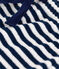 Babies' Striped Brushed Terry Towelling Trousers MEDIEVAL blue/MARSHMALLOW white