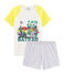 Boys' Ribbed Short Pyjamas white/multicolor