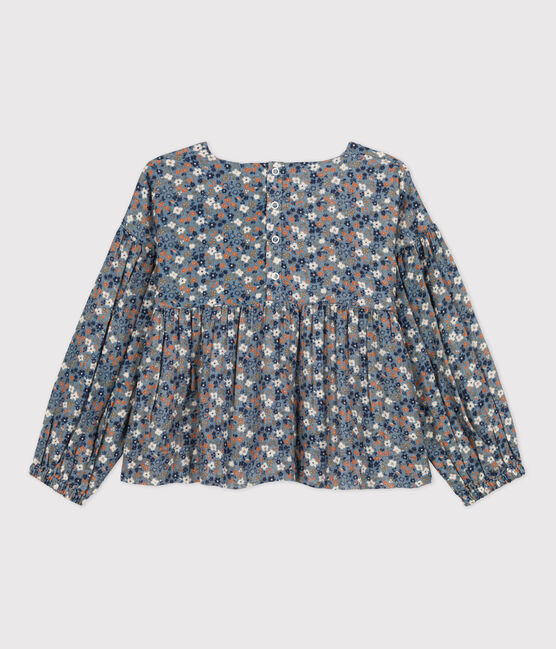 Girls' Patterned Cotton Gauze Blouse ROVER /MULTICO