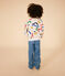 Boys' & Children's Lightweight Printed Fleece Sweatshirt MARSHMALLOW white/MULTICO white