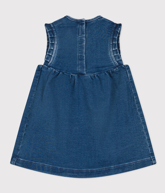 Babies' Eco-Friendly Denim Dress BLEU DELAVE blue
