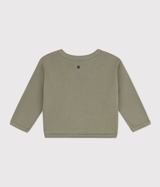 Babies' Cotton Cardigan  MARECAGE green