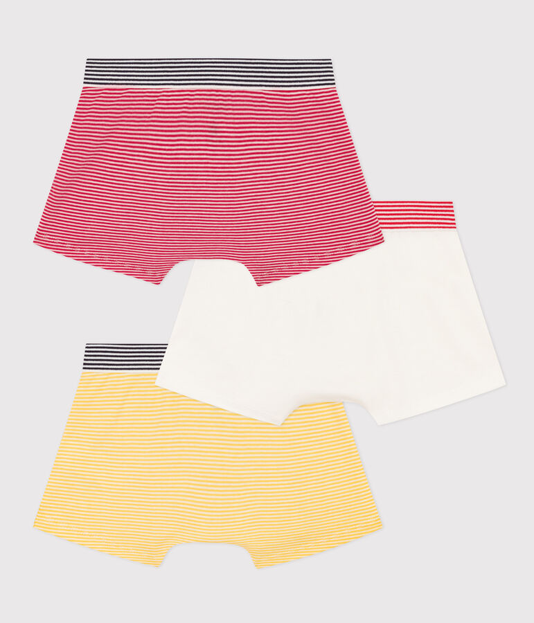 Boys' Cotton Petit Bateau X Snoopy Boxer Shorts - 3-Pack multicolor