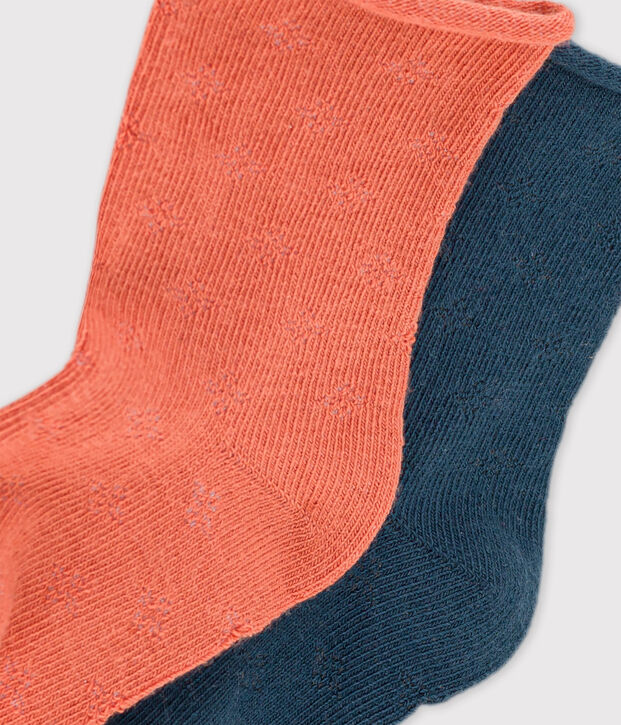 Babies' Openwork Socks - 2-Pack multicolor