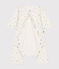 Babies' footless cotton bodyjama MARSHMALLOW white/MULTICO white