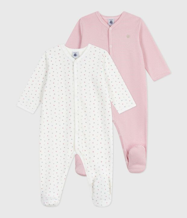 Pack of babies' printed cotton pyjamas multicolor