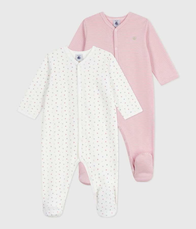 Pack of babies' printed cotton pyjamas multicolor
