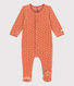 Babies' Patterned Velour Sleepsuit