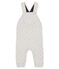 Baby Boys' Long Quilted Tube-Knit Dungarees BELUGA CHINE grey