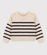 Children's Unisex Stripy Wool/Cotton Pullover