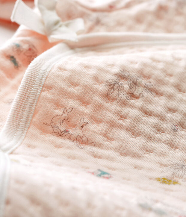 Baby Girls' Tube Knit Sleepsuit pink/blue/multicolor