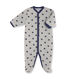 Baby boy's printed warm fleece coveralls