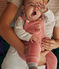 Babies' velour dungaree set ROSEWOOD pink