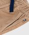 Children's straight plain corduroy trousers ROCHE CLAIR beige