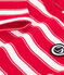 Babies' Thick Stripy Jersey Breton Top PEPS red/MARSHMALLOW white