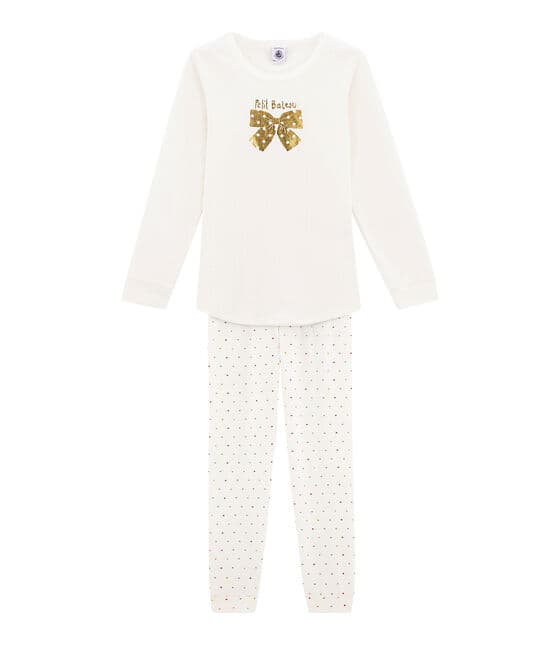 Little girl's pyjamas MARSHMALLOW white/MULTICO white