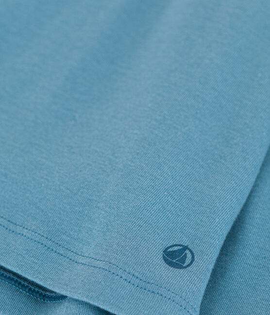Girls' cotton blouse POLOCHON blue