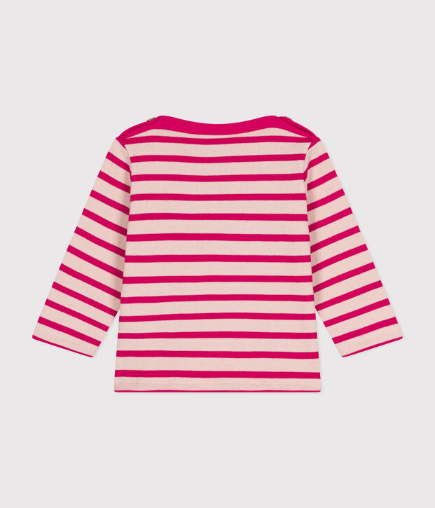 Babies' Thick Cotton Breton Top pink/pink