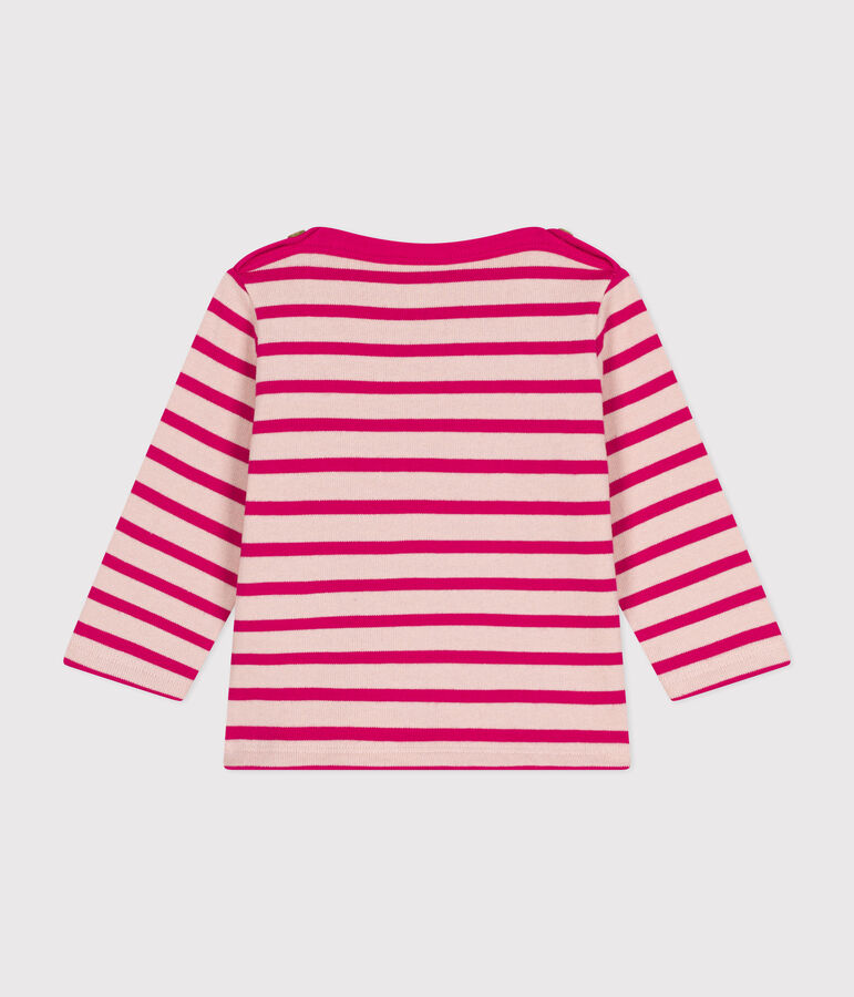 Babies' Thick Cotton Breton Top pink/pink