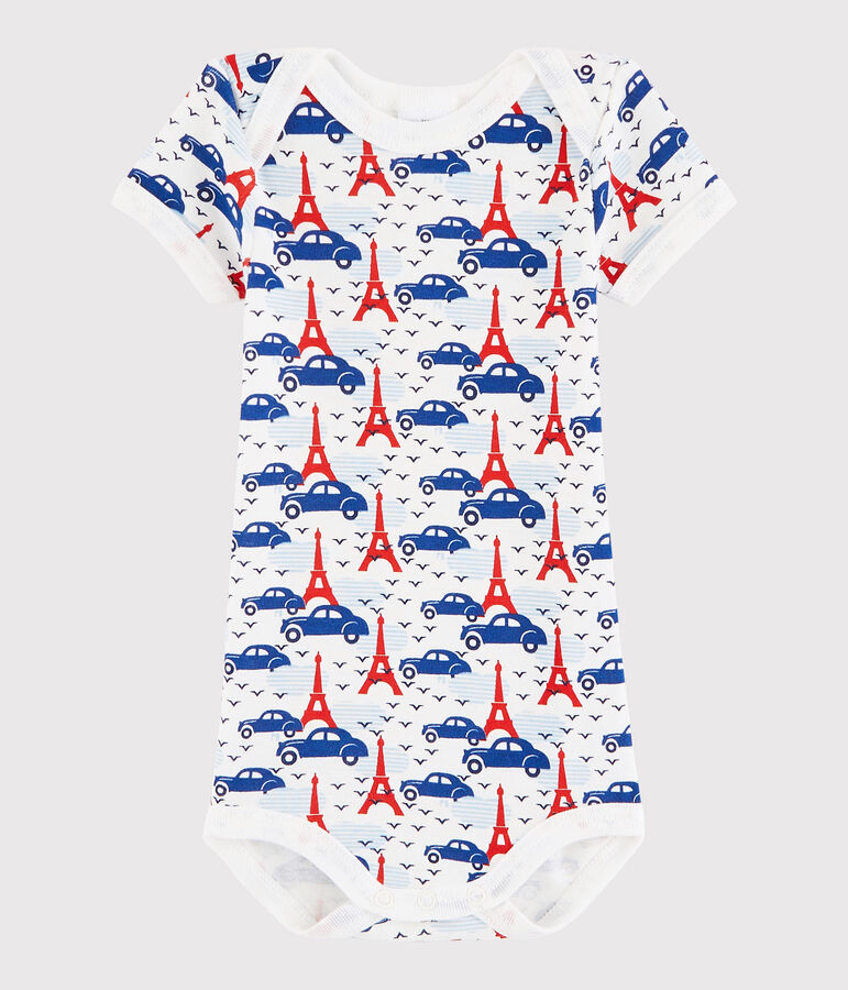 Baby Boys' Short-Sleeved Bodysuit white/multicolor