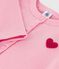 Children's plain cotton cardigan pink