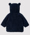 Baby girl's sherpa coat SMOKING blue