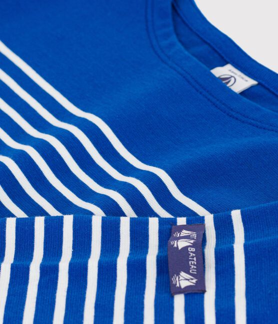 Children's cotton Breton top OLYMPIC blue/MILK