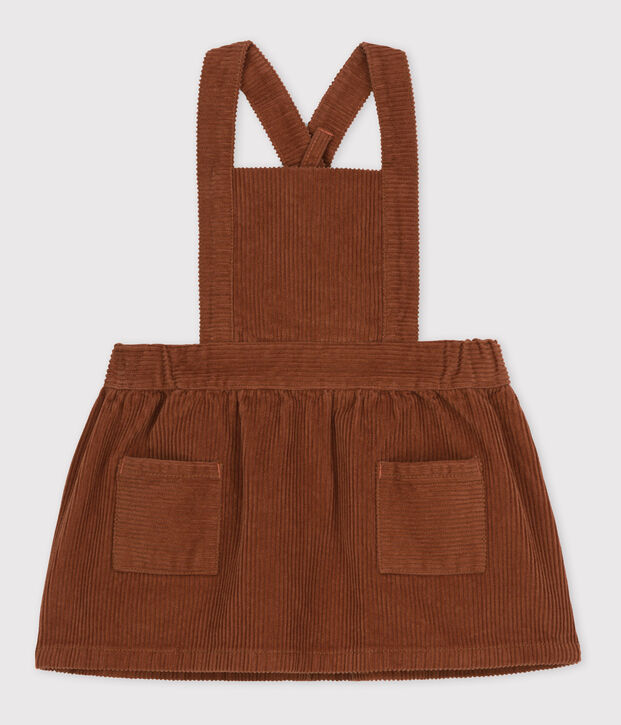 Babies' Large Corduroy Velour Dress brown