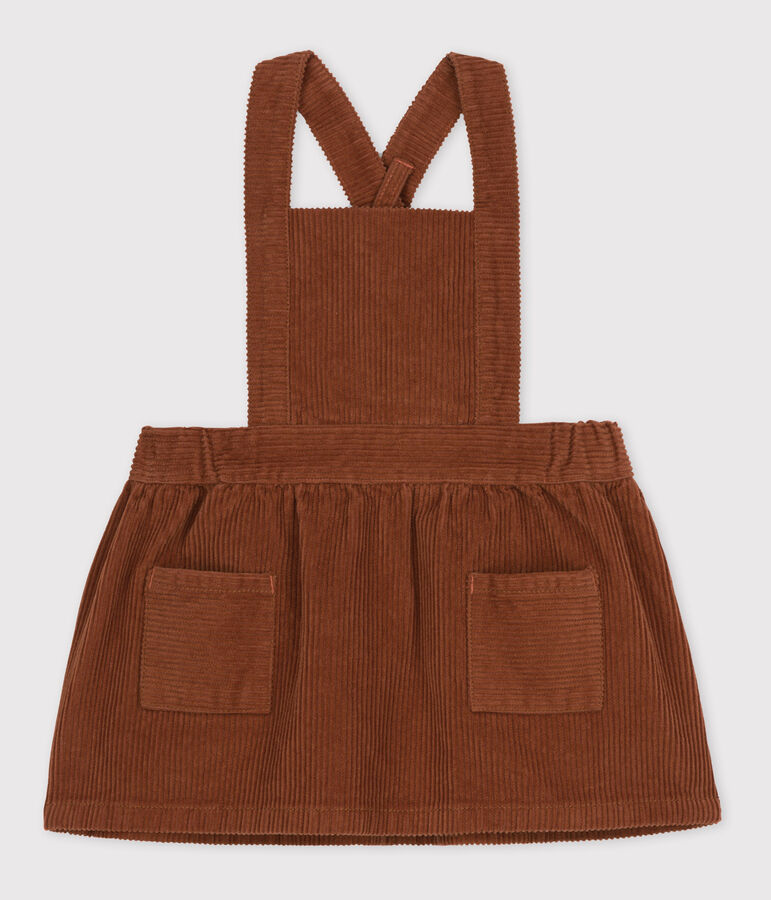 Babies' Large Corduroy Velour Dress brown