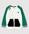 Boys' Fleece Cardigan MARSHMALLOW white/MULTICO white